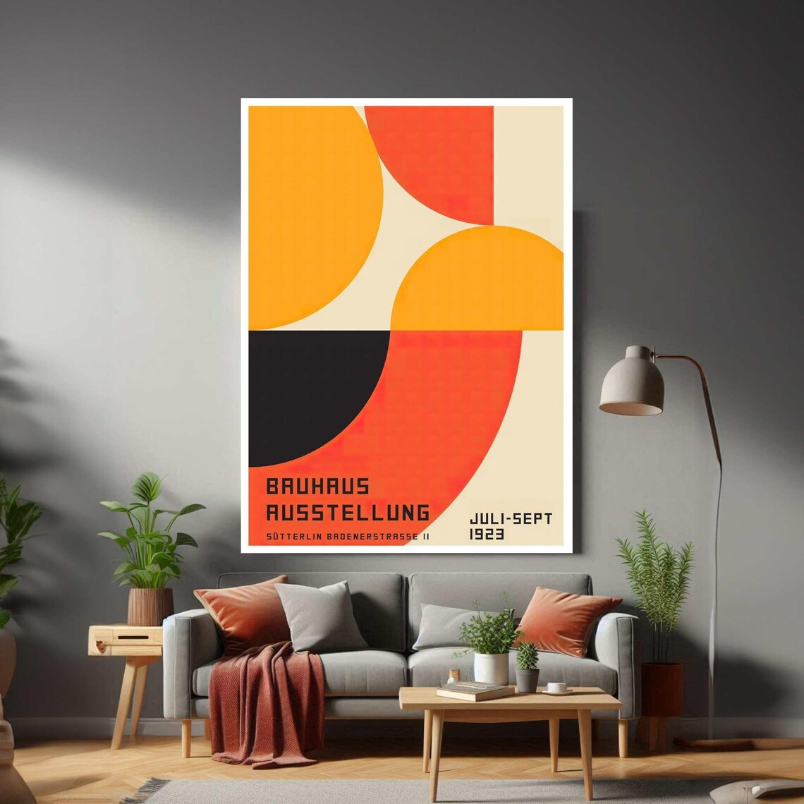 Bauhaus 1923 Exhibition Framed Poster